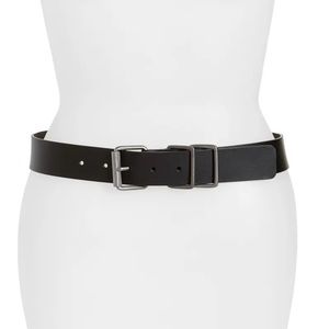 Frye ‘Engineer’ Leather Belt, Black